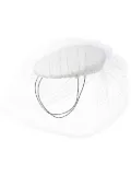 Maison Michel Tess tweed beret - White