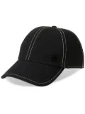 Maison Michel Tiger appliqué-logo baseball cap - Black