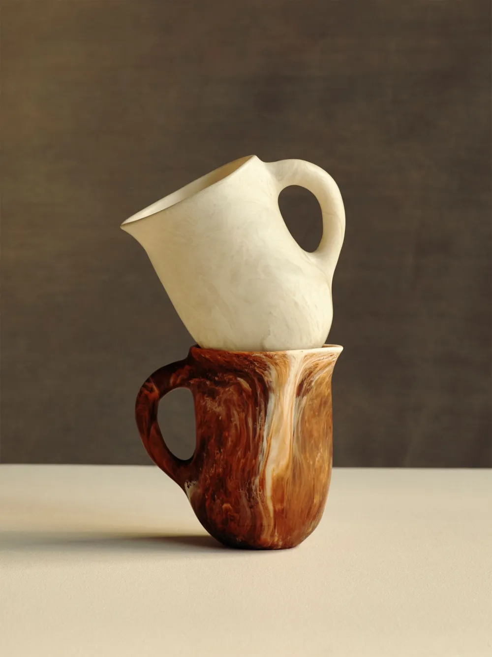 Dinosaur Designs Large Rock Jug In Neutrals