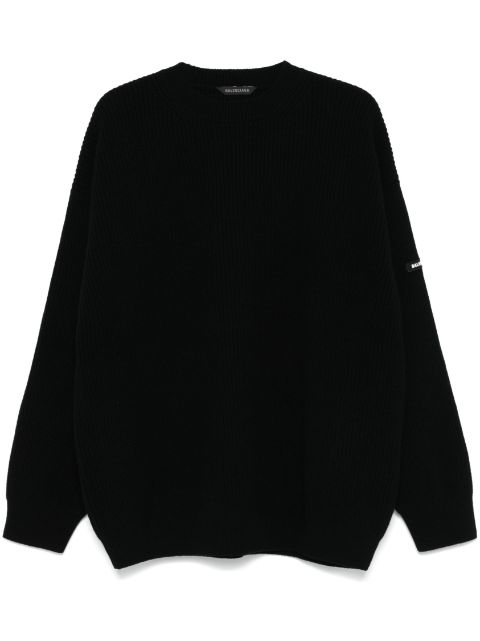 Balenciaga rubberised-logo sweater Men