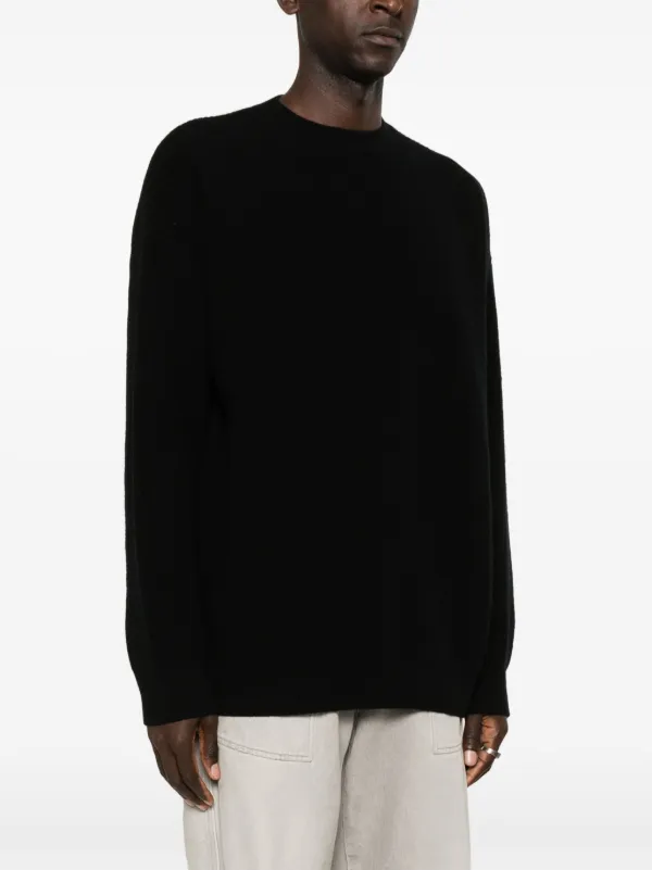 Balenciaga rubberised logo Sweater Black FARFETCH AO