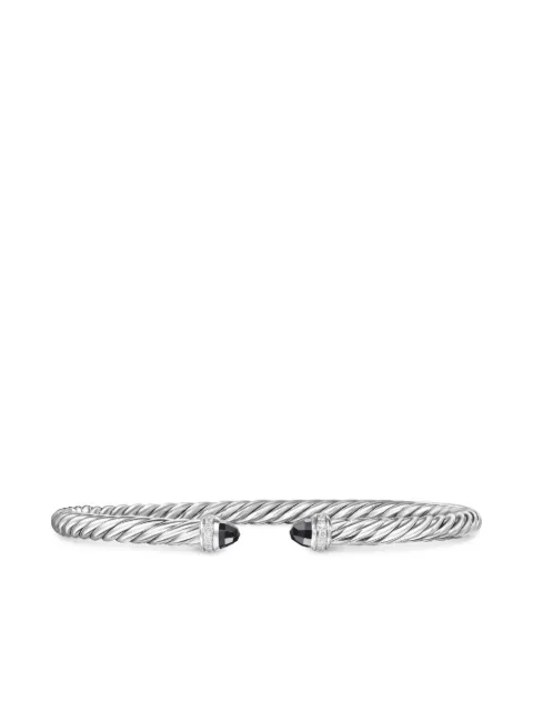 David Yurman sterling silver Cablespira® Flex diamond bracelet (4mm)