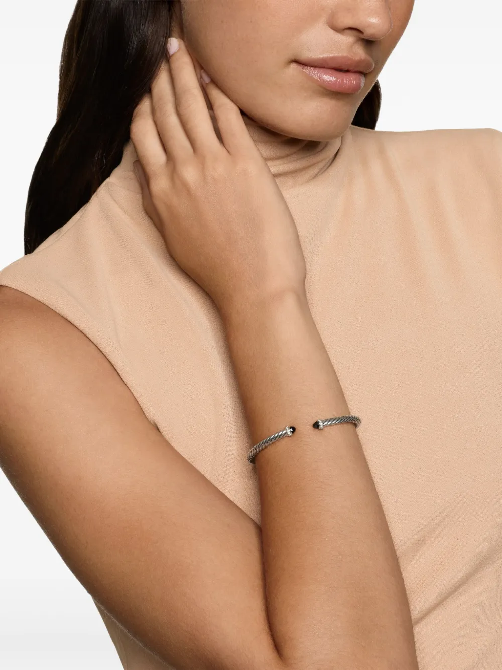 David Yurman sterling silver Cablespira® Flex diamond bracelet (4mm) | Image 2