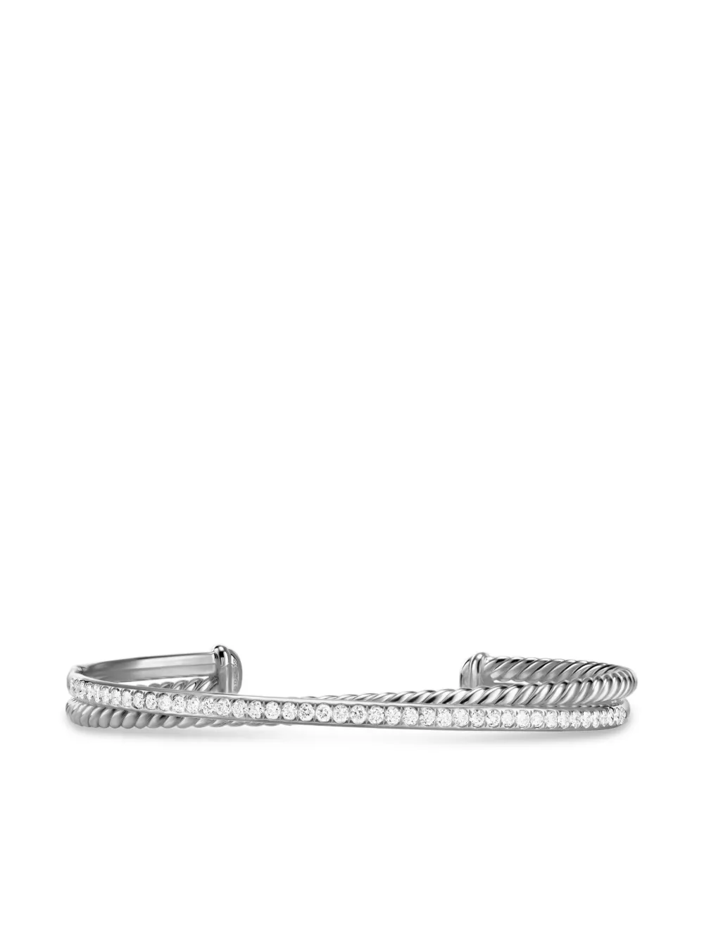 David yurman diamond crossover bracelet hotsell