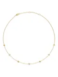 David Yurman 18kt yellow gold Renaissance Station diamond necklace (4.6mm)