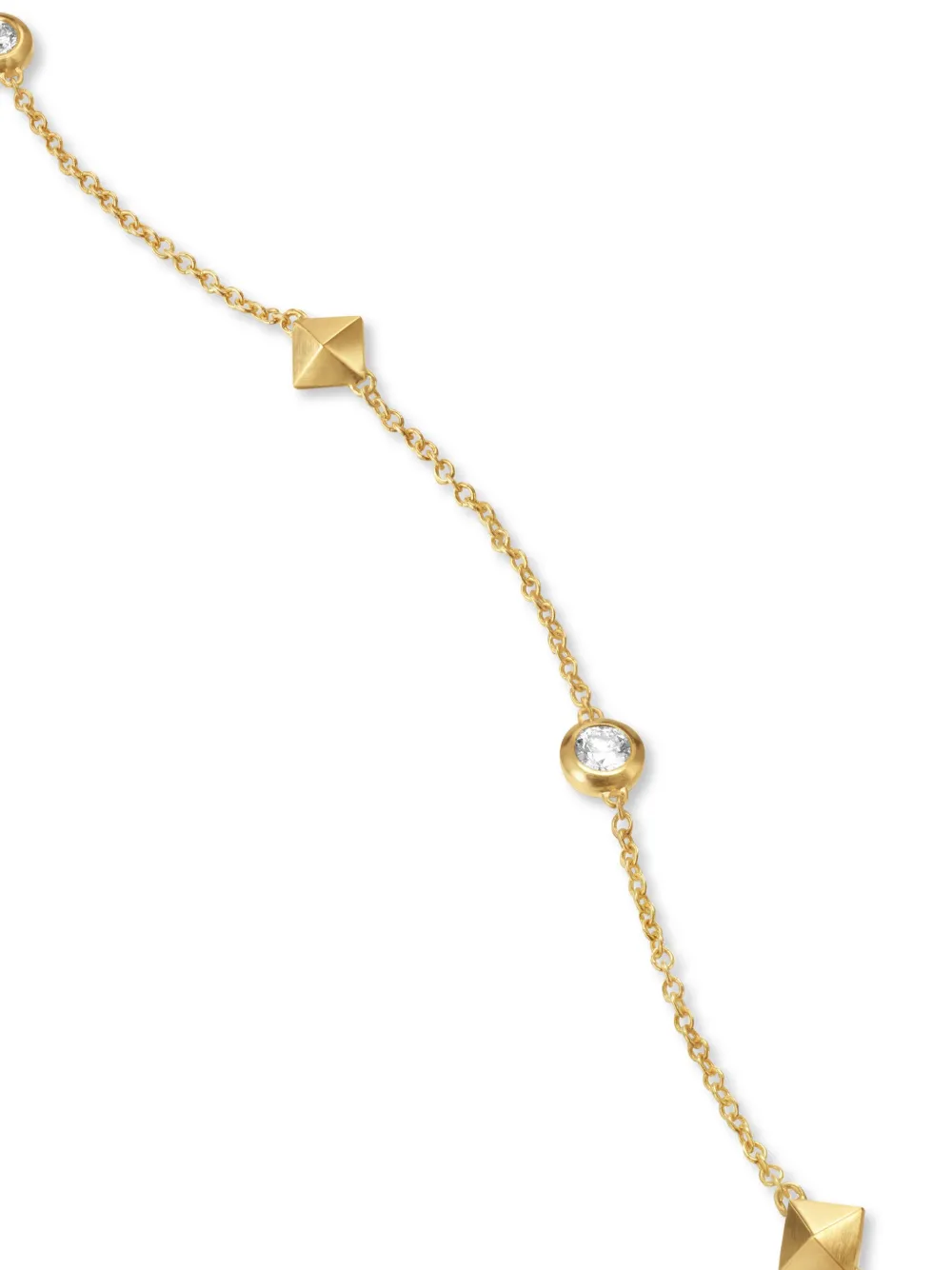 David Yurman 18kt Yellow Gold Renaiss Station Diamond Necklace In Gold