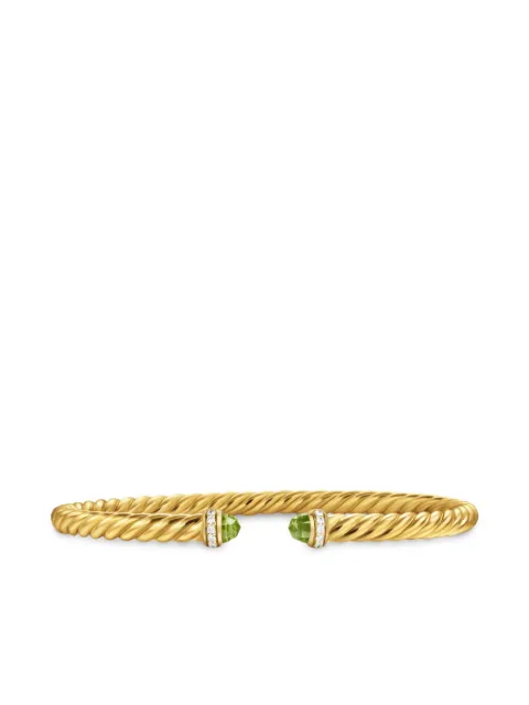 David Yurman 18kt yellow gold Cablespira® Flex diamond bracelet (4mm)
