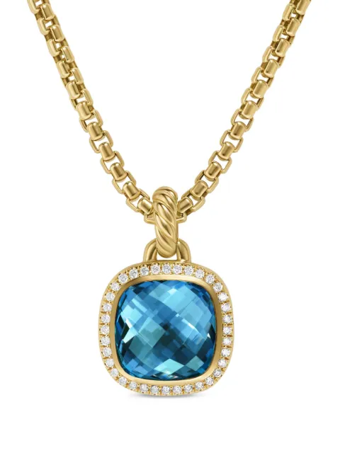 David Yurman pendentif Albion en or 18ct serti de topaze et de diamants