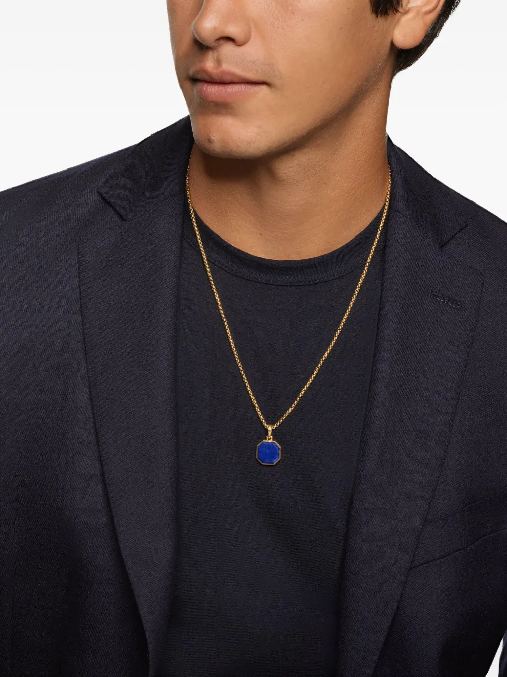 David Yurman pendentif Faceted en or 18ct serti de lapis-lazuli (16 mm) | Image 2