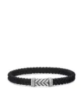 David Yurman sterling silver Chevron diamond bracelet (6mm) - Black