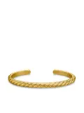 David Yurman 18kt yellow gold Sculpted Cable cuff bracelet (5.5mm)