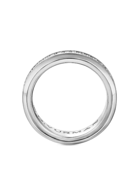 David Yurman 18kt white gold Streamline diamond ring (6mm)