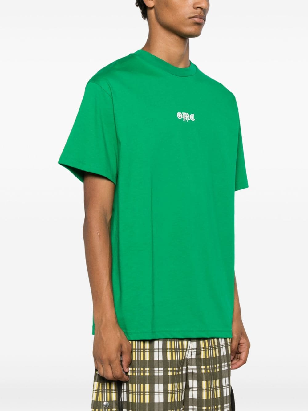 Shop Omc Logo-print T-shirt In Green