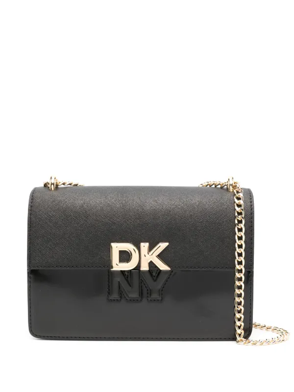 DKNY logo lettering Cross Body Bag Black FARFETCH IE