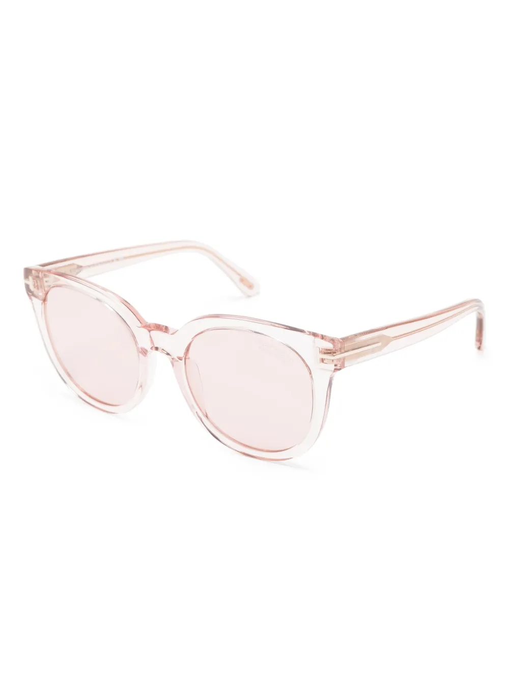 TOM FORD Eyewear Moira zonnebril met rond montuur - Roze