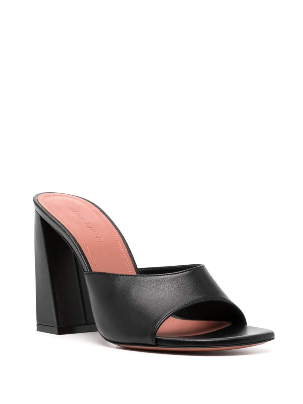 Amina Muaddi Brigitte 95 mm leren muiltjes - Zwart