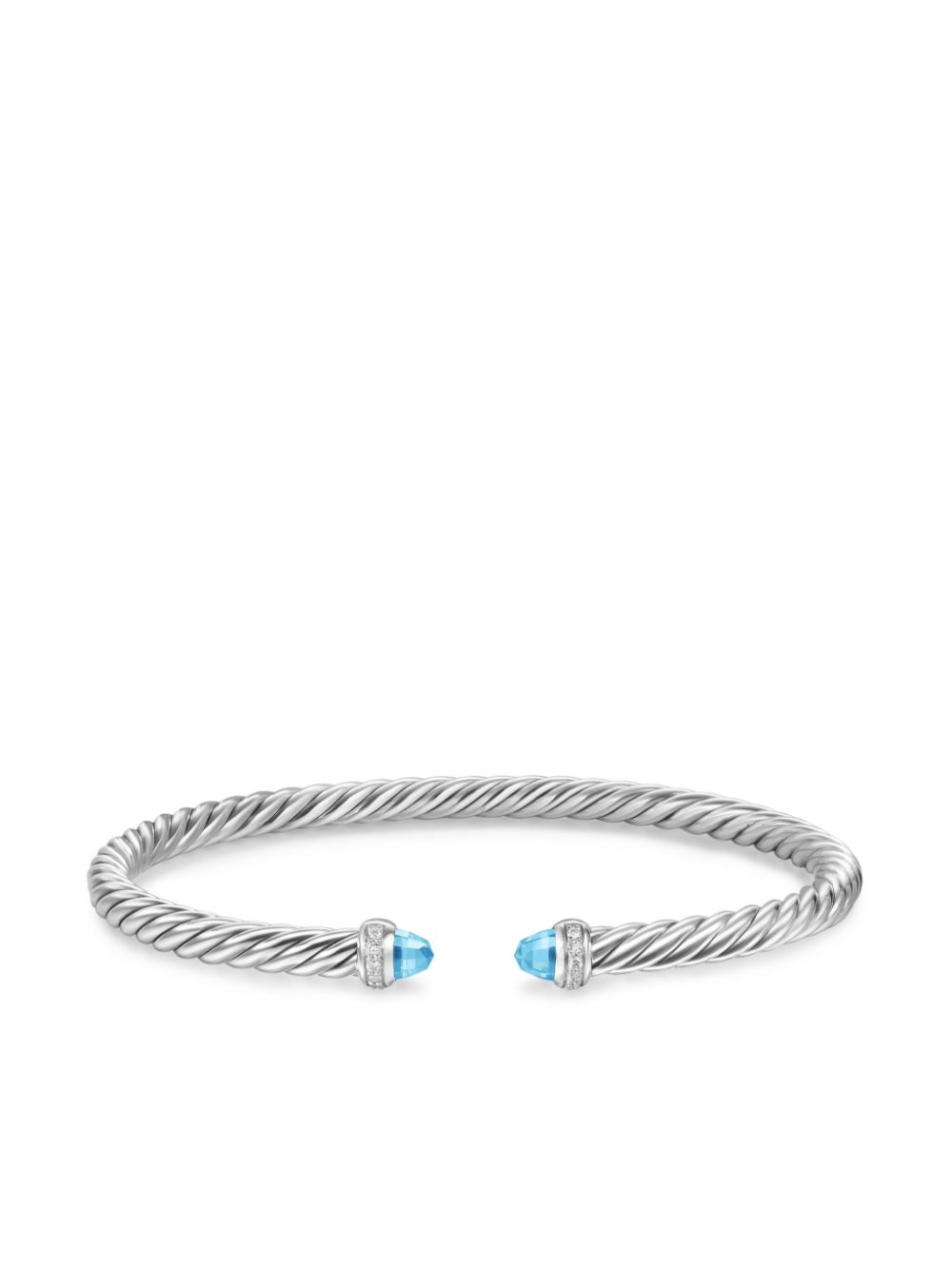 David Yurman sterling silver Cablespira Flex® diamond bracelet (4mm)