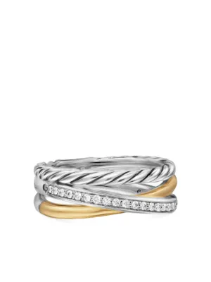 レア　David Yurman 925 ダイヤモンド　天然プラシオライト　リング レア David Yurman 925 ダイヤモンド 天然プラシオライト リング David