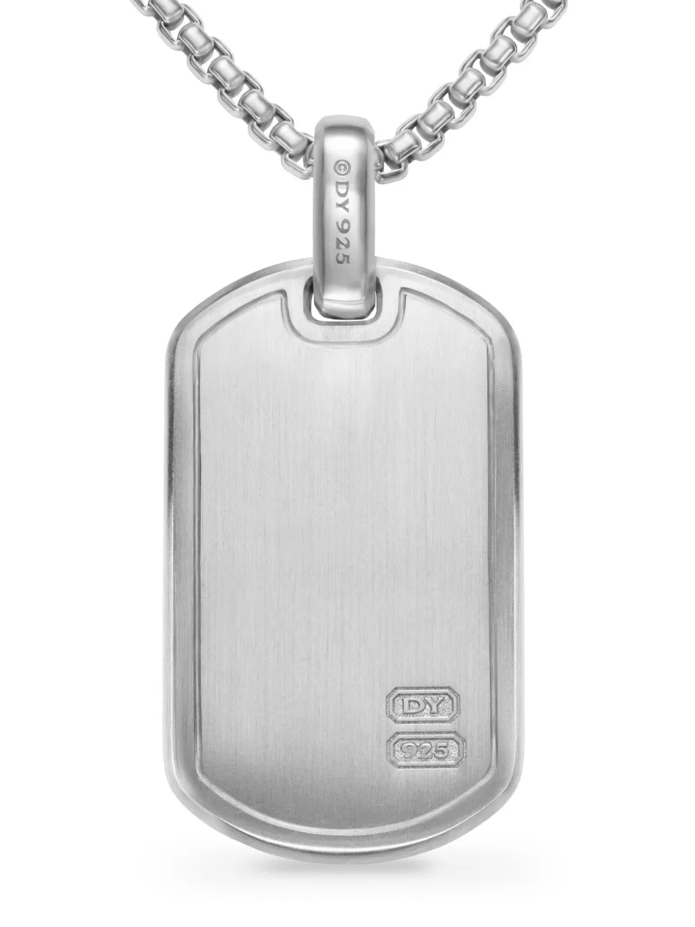 David Yurman Chevron Amulet Necklace In Silver