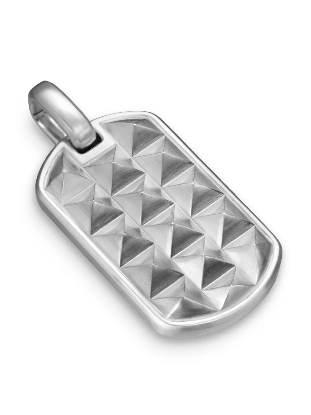 David Yurman Chevron halsketting met amulet - Zilver