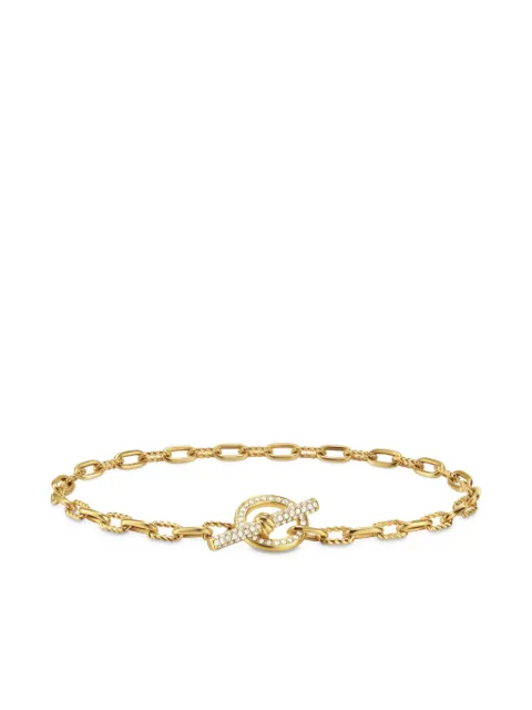 David Yurman pulsera de cadena DY Madison® en oro amarillo de 18kt con diamantes de 3mm