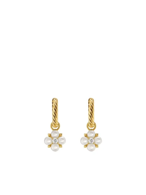 Créoles Renaiss en 18ct pavées de diamants - David Yurman - Modalova