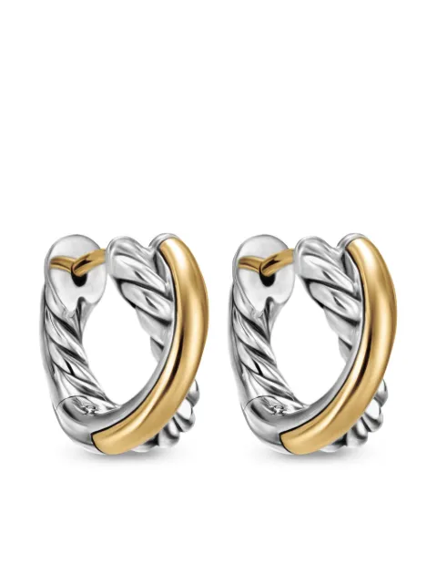David Yurman créoles Crossover en or 18ct