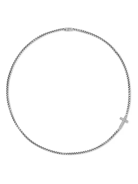 David Yurman Cross Station diamond necklace 
