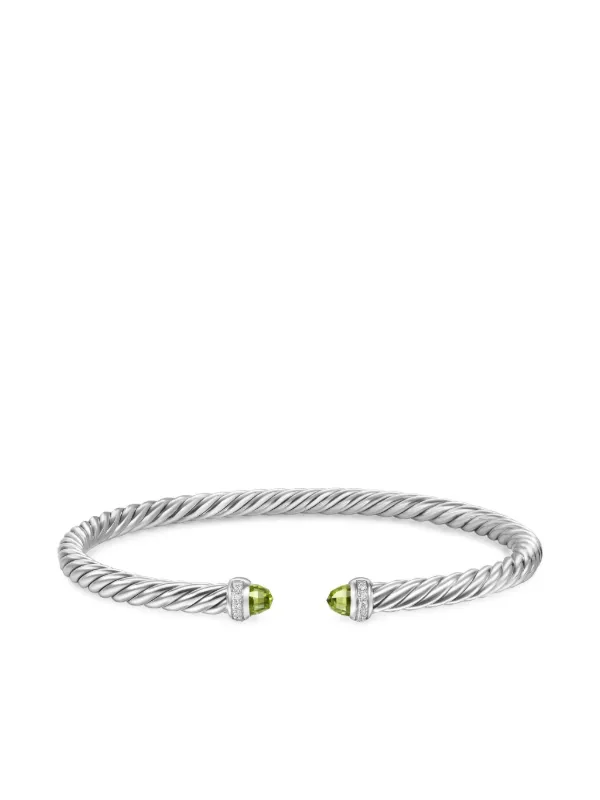 David Yurman Cablespira ペリドット＆ダイヤモンド