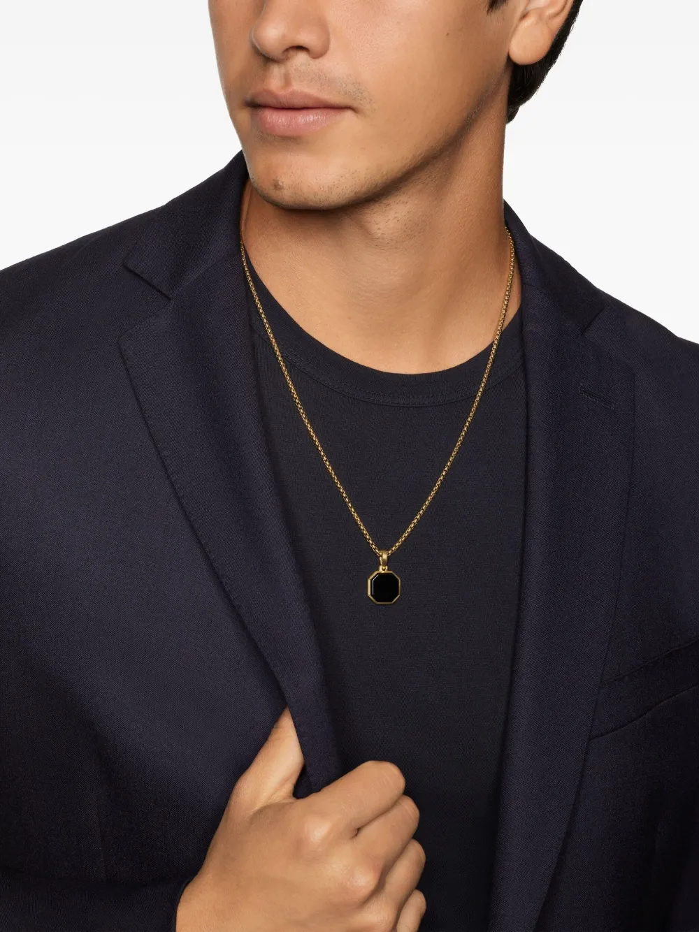 David Yurman amuleto Faceted en oro amarillo de 18kt con ónix de 16mm | Image 2
