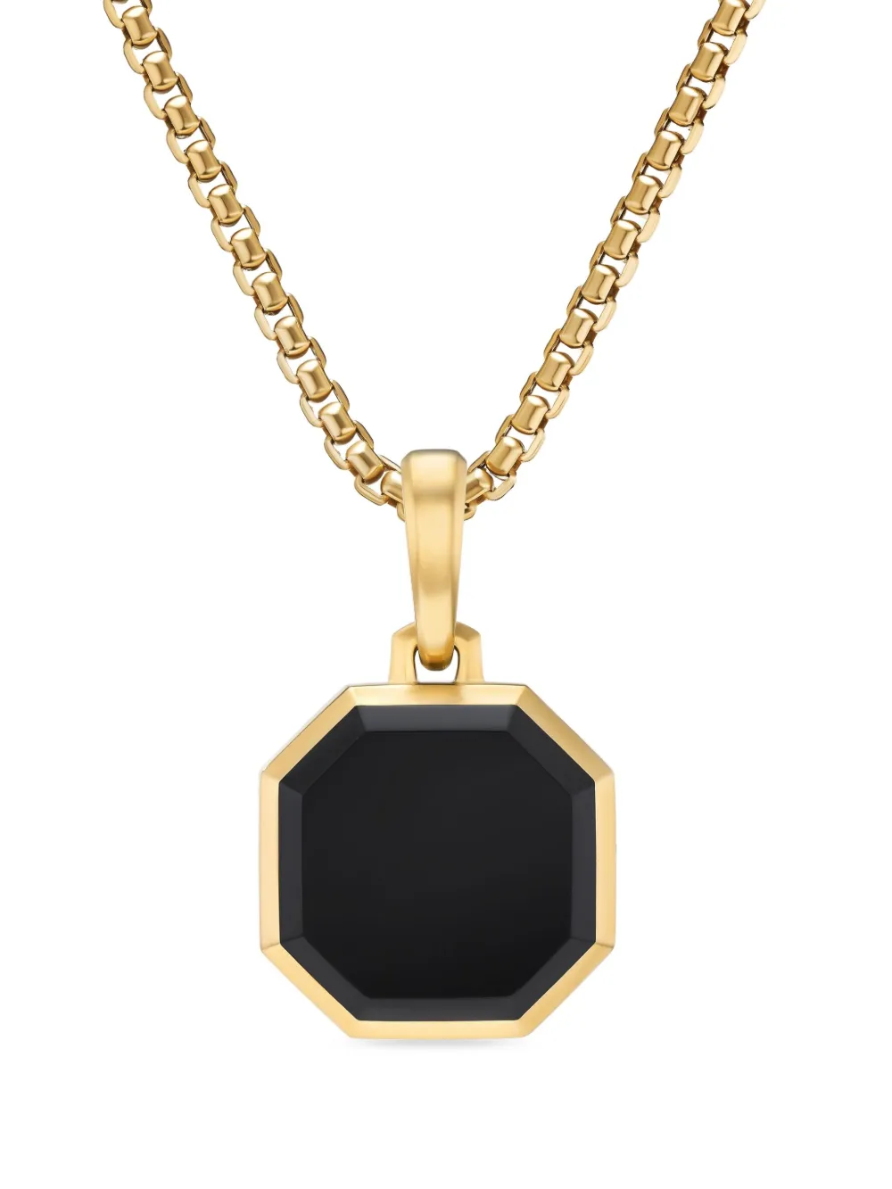 David Yurman amuleto Faceted en oro amarillo de 18kt con ónix de 16mm | negro | Image 1