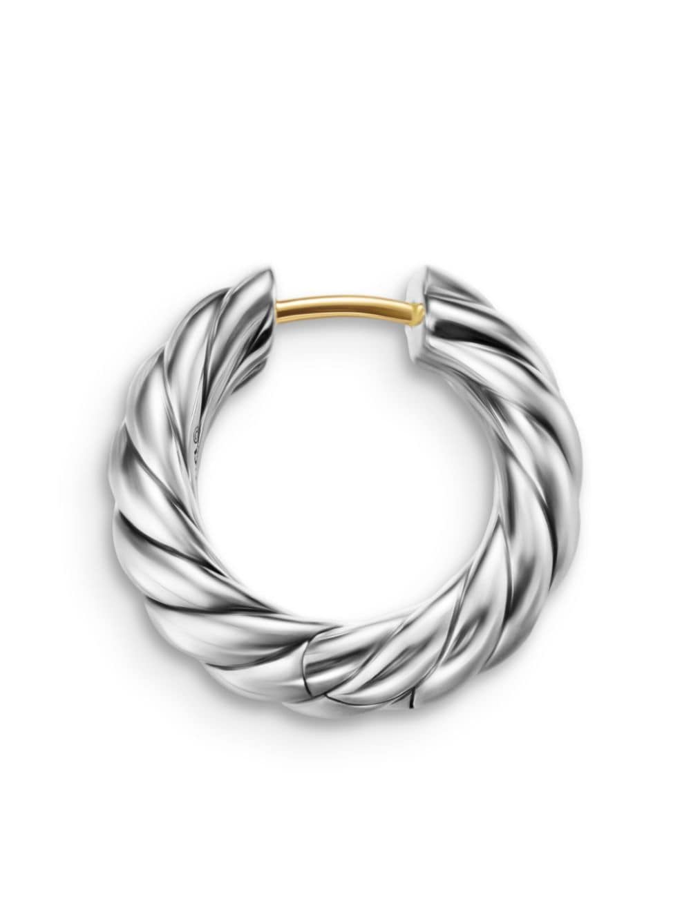 David Yurman Sculpted Cable hoop earrings - Zilver