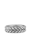 David Yurman sterling silver Chevron ring