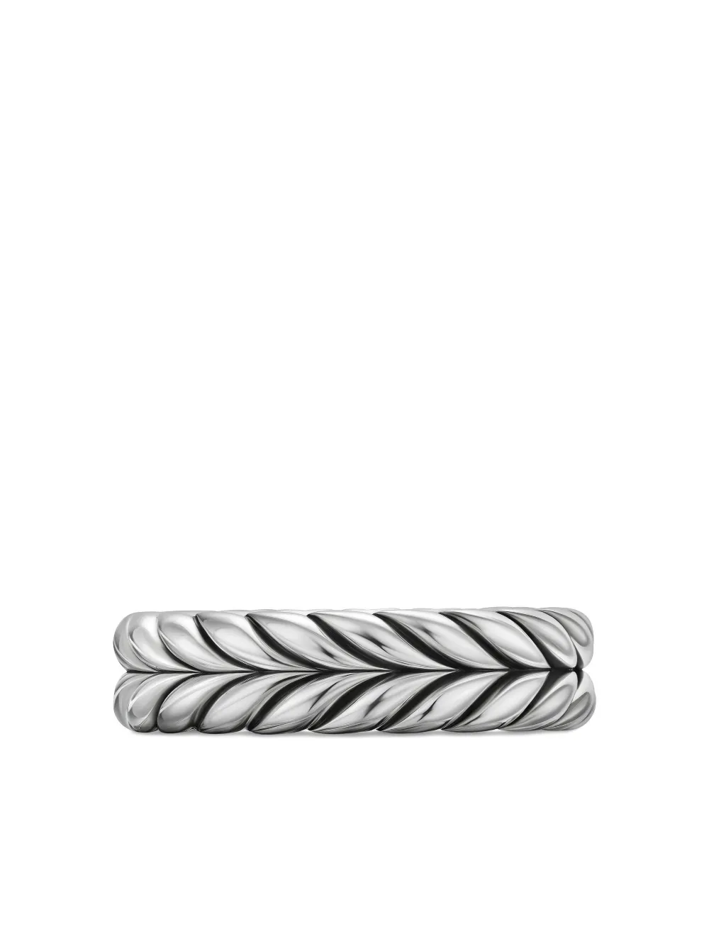 David Yurman Anello a fascia Chevron in argento sterling (6,2mm) | argento | Image 1