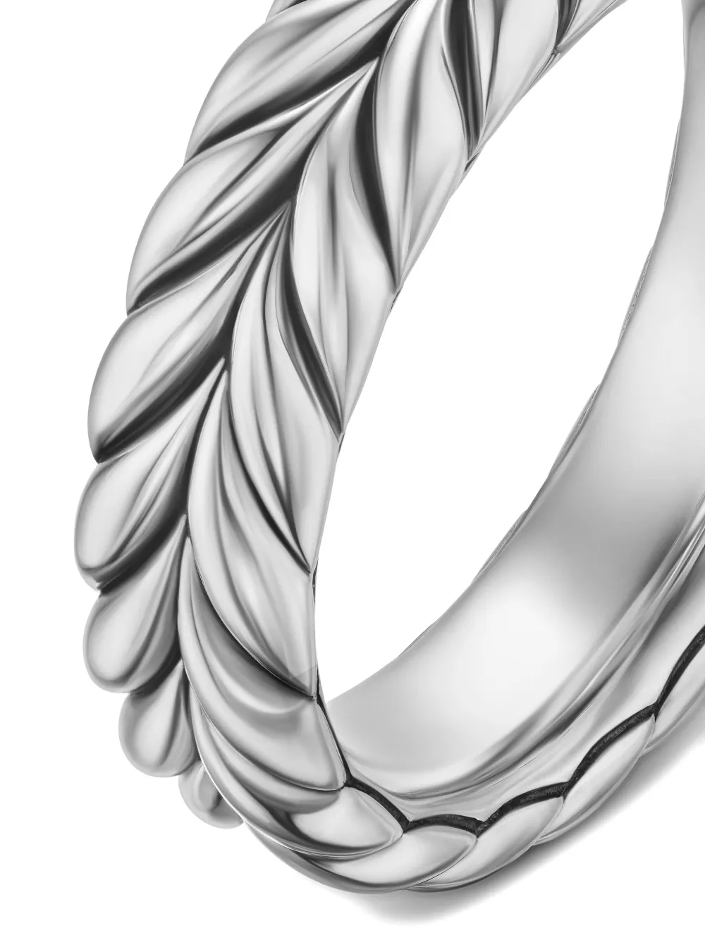 Sterling Silver Chevron Band Ring (6.2mm)
