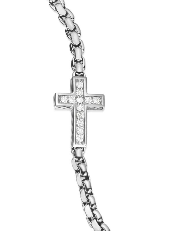 David Yurman Cross ダイヤモンド ブレスレット スターリング