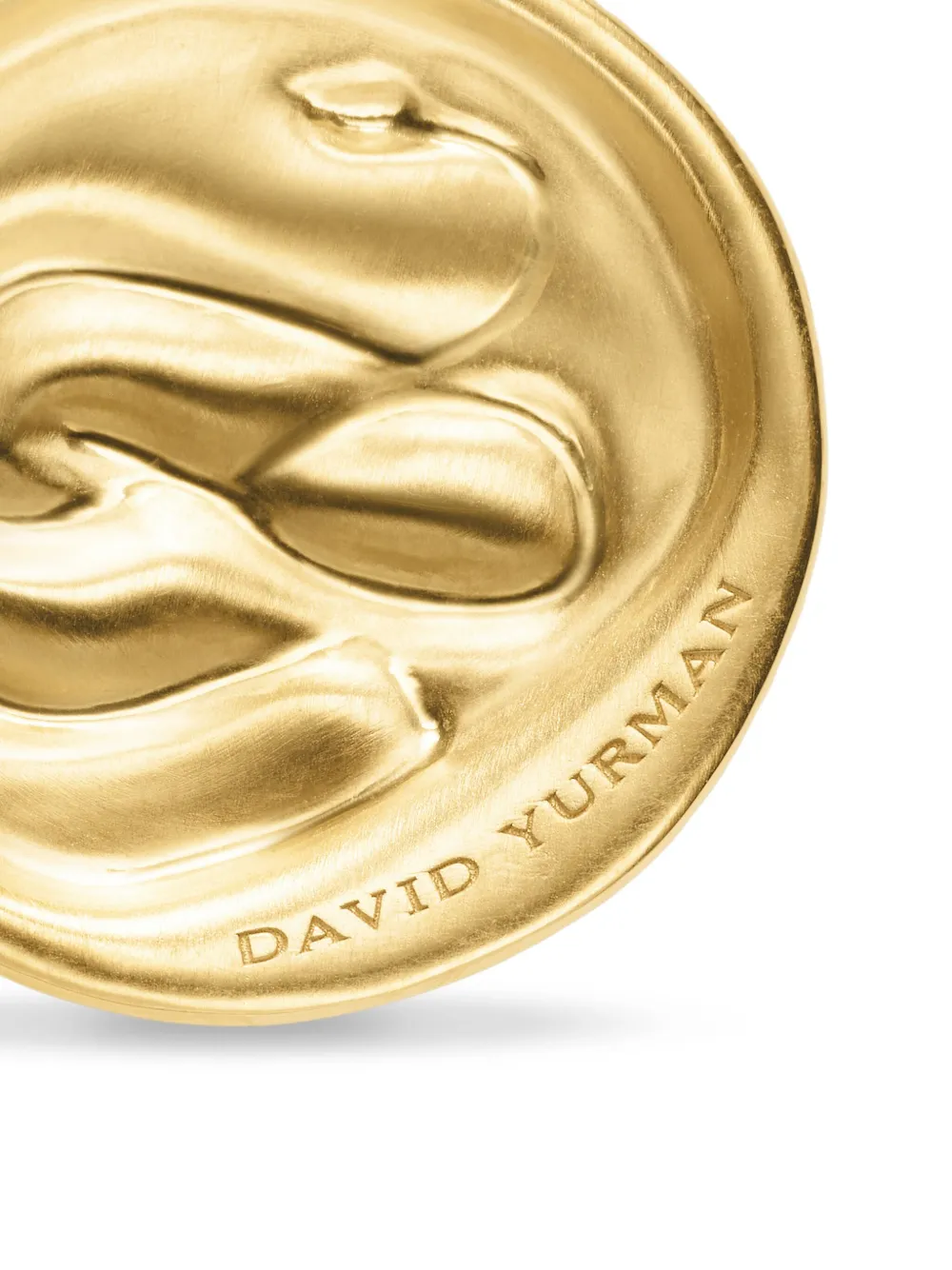 David Yurman 18k Yellow Gold Snake Diamonds Pendant In Gold