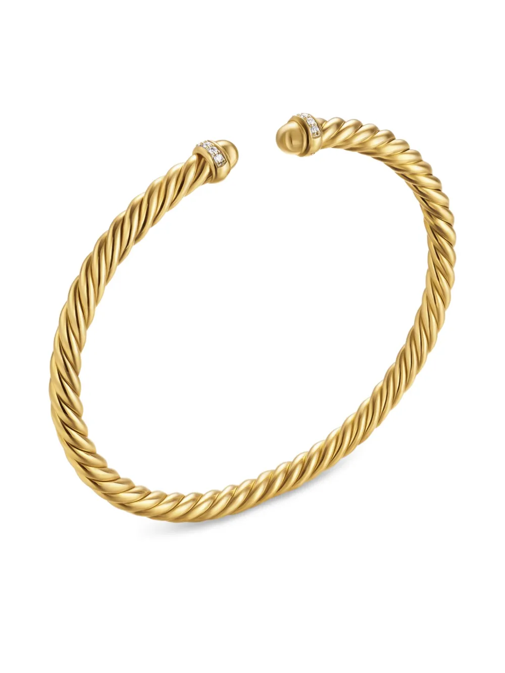 David Yurman 18kt yellow gold Cablespira diamond bracelet (4mm) | Image 2