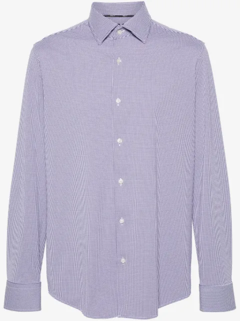 BOSS camisa con cuadros estampados