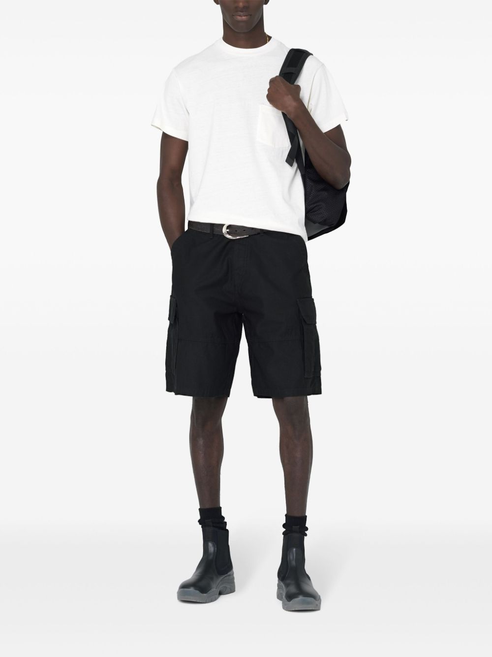 John Elliott Southport cotton cargo shorts - Zwart