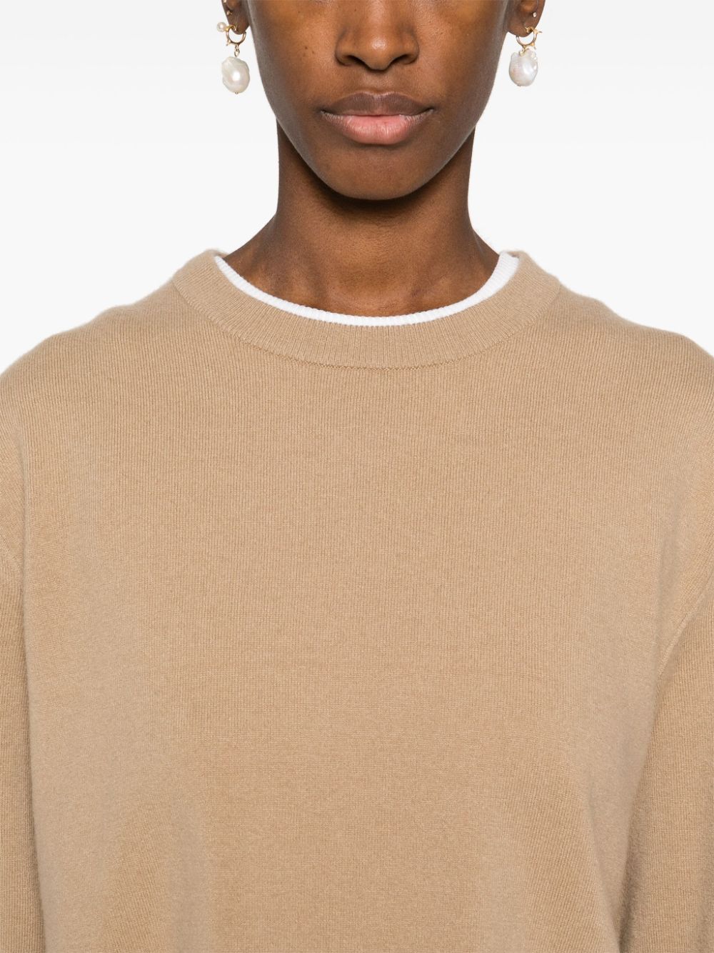 VINCE CREW-NECK KNITTED JUMPER 