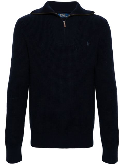 Polo Ralph Lauren waffle knit zip-up jumper Men