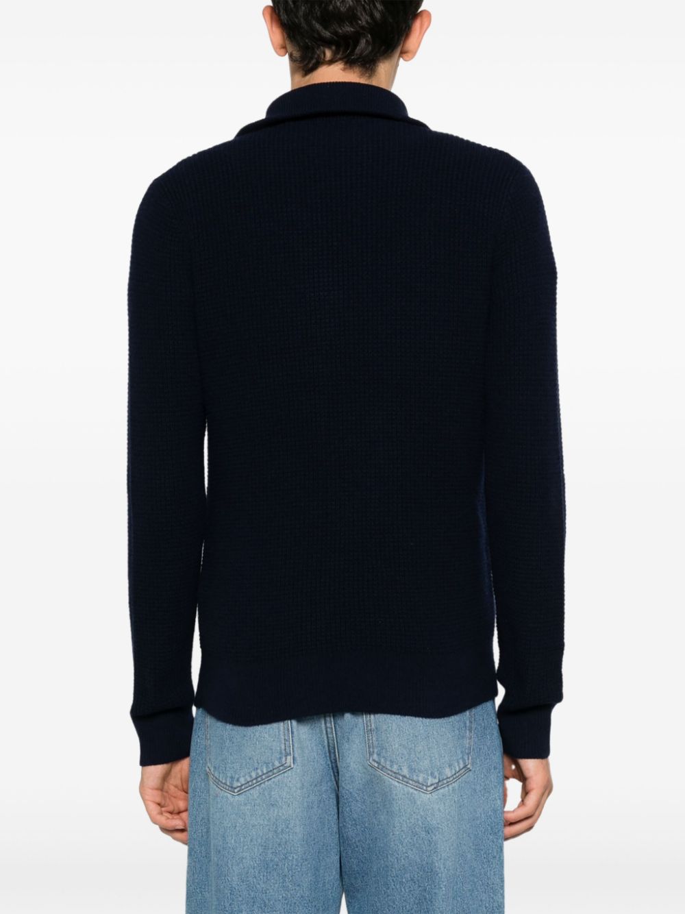 Polo Ralph Lauren waffle knit zip-up jumper Men