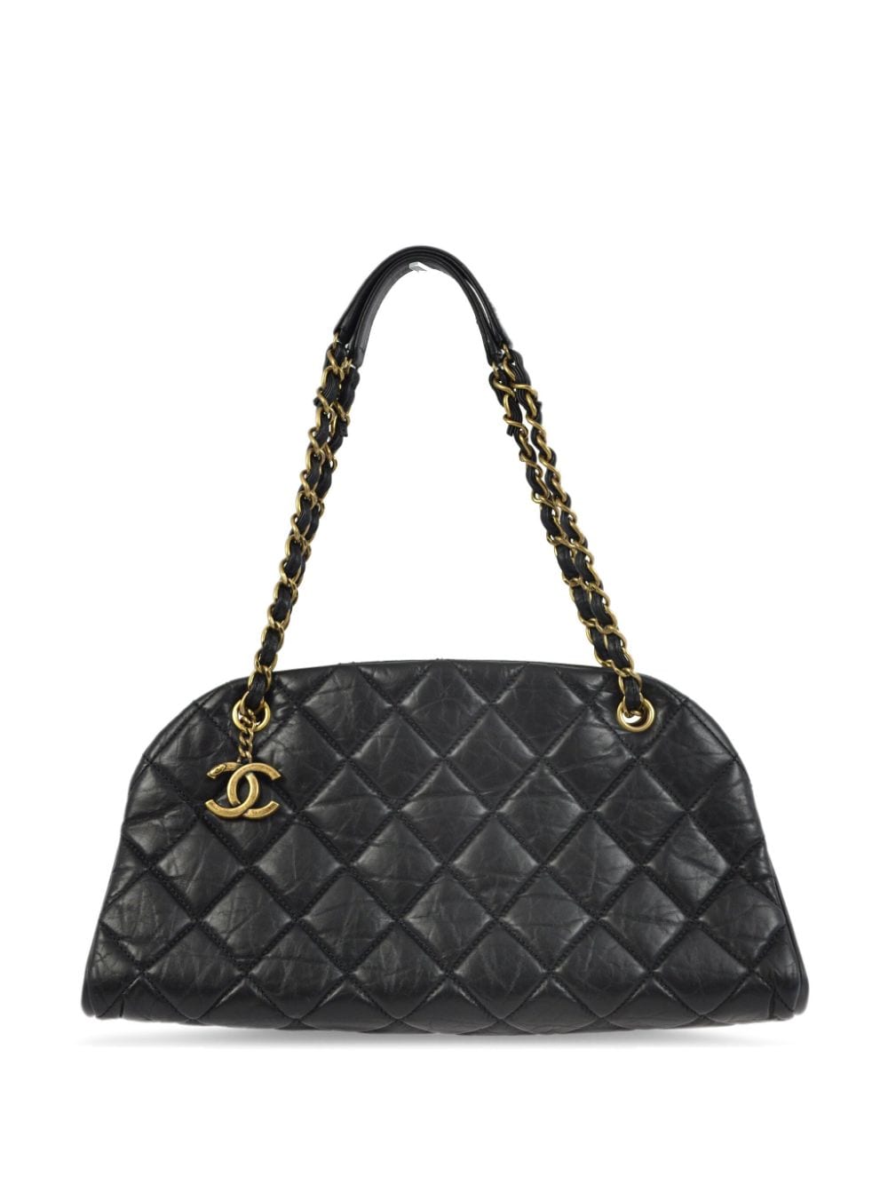 Pre-owned Chanel 2012 Mademoiselle Shoulder Bag In Black