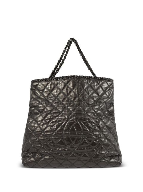 CHANEL 2010 diamond-quilted CC tote bag Women