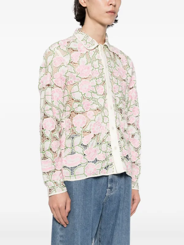 BODE 新品 PETAL LACE SS SHIRT シャツ ボーディ Petal Lace Long Sleeve Shirt – BODE
