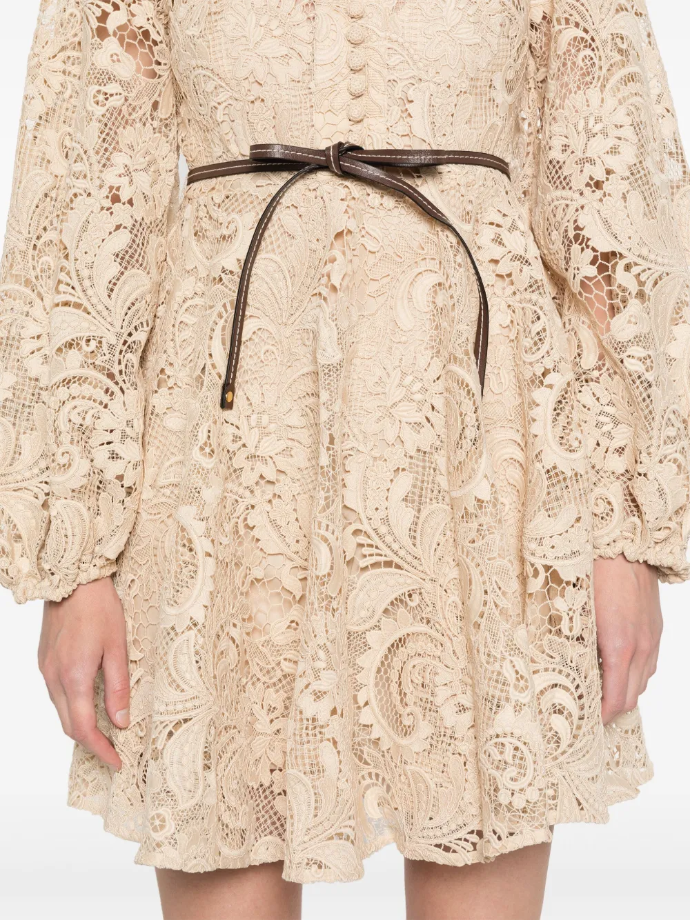 Zimmermann amari paisley lace short dress on sale
