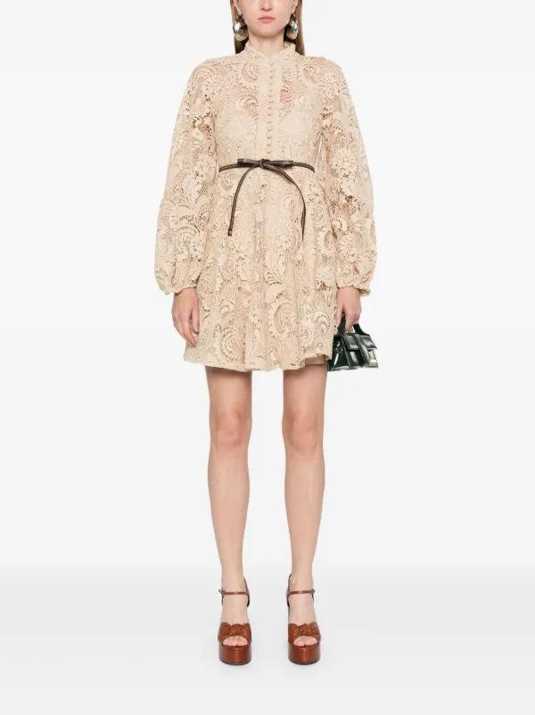 Zimmermann amari paisley lace short dress clearance