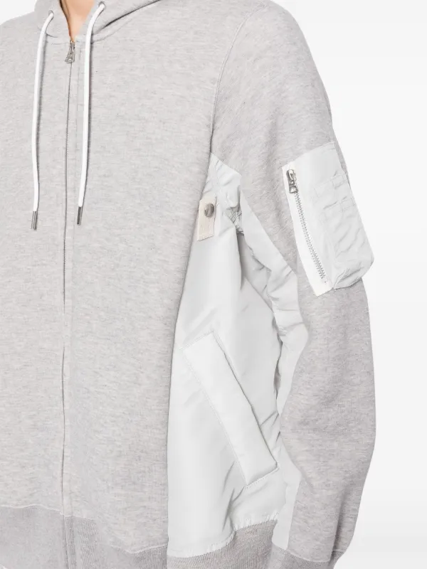Sacai x Sponge Sweat パネル パーカー | グレー | FARFETCH JP