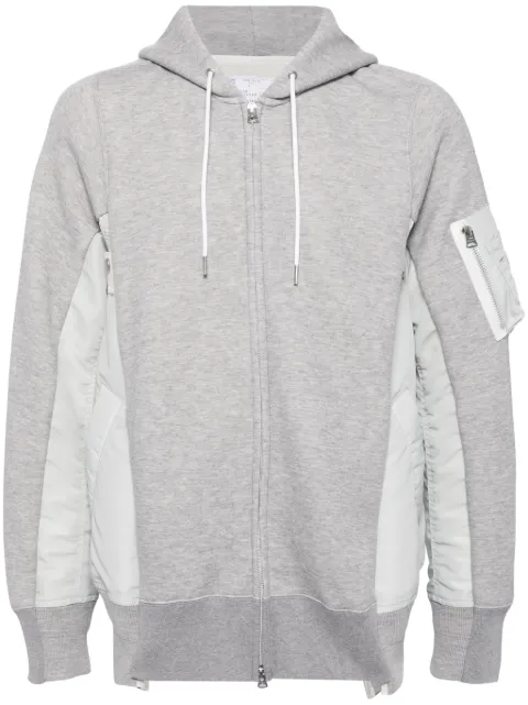 sacai hoodie con paneles de sacai x Sponge Sweat